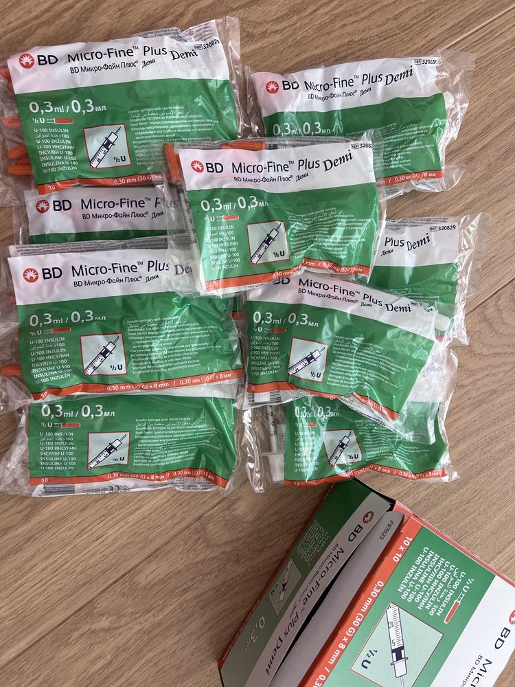 Strzykawki insulinowe 1/2 U micro fine plus demi