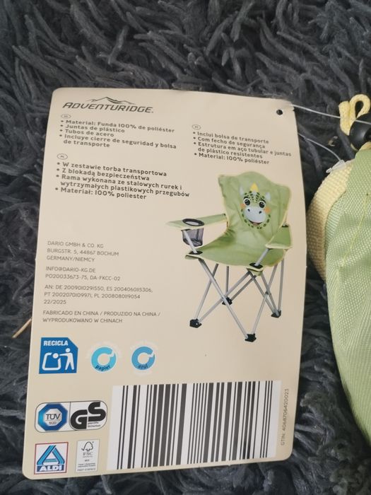 krzesełko kampingowe dla dzieci