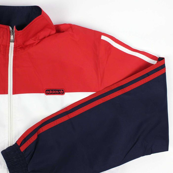 Мужской спортивный костюм, цвет красный/белый/синий, разные размеры