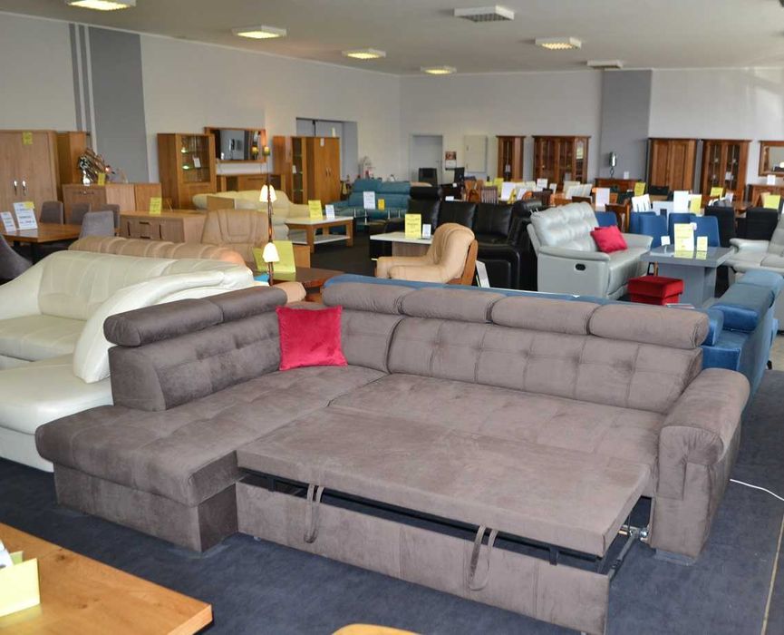 Nowy narożnik ATLANTA 190x280cm, Tkanina HAGA, -35%= Producent OLESNO