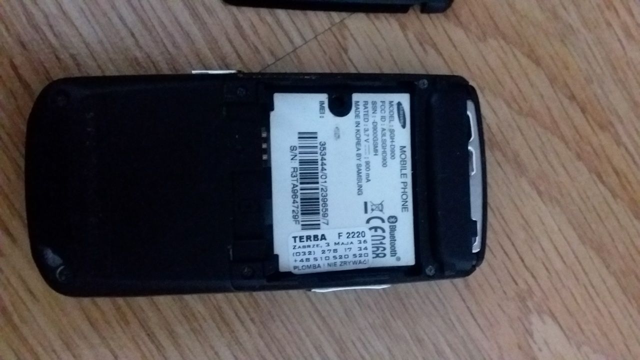 Telefon Samsung SGH D900 stan ok bez baterii.