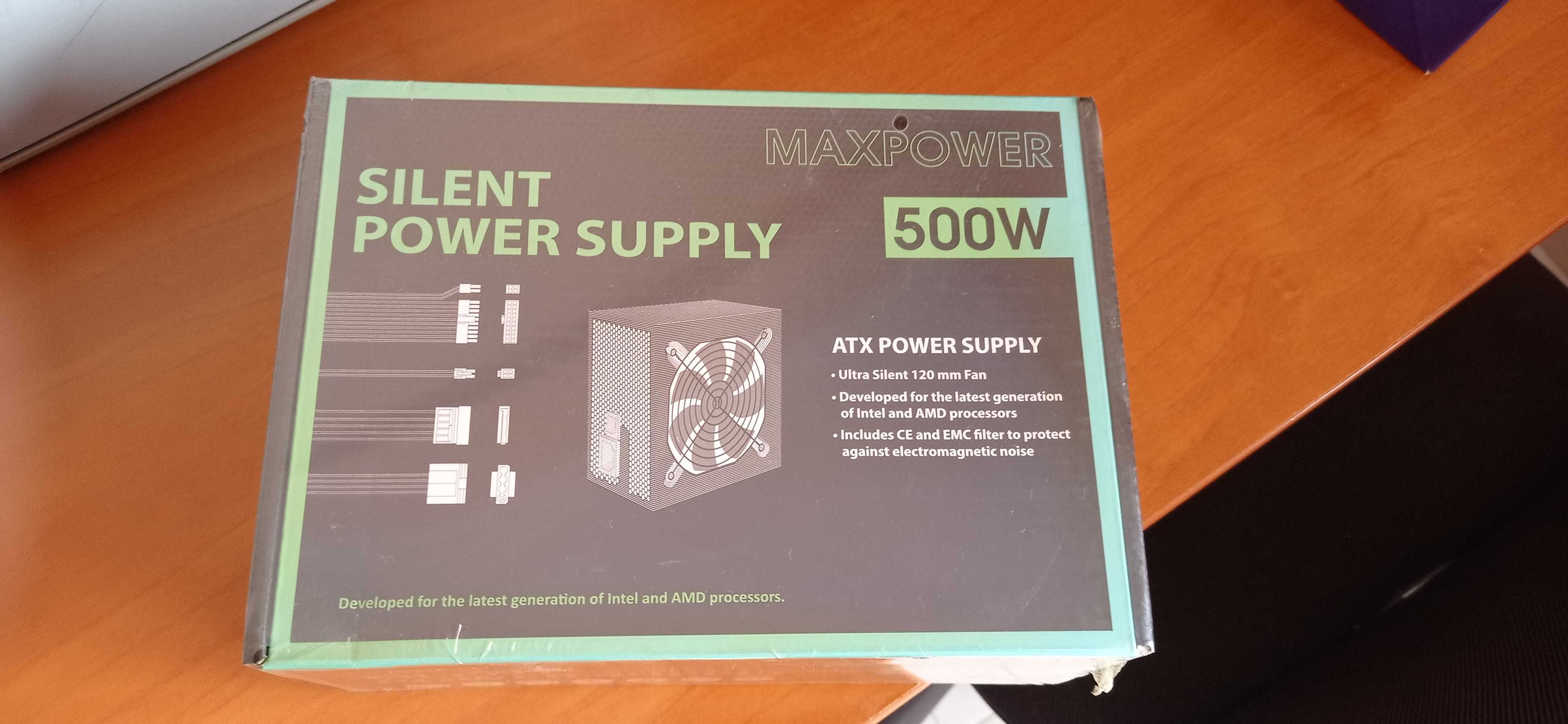 Fonte de alimentação para pc MAXPOWER  nova 500W