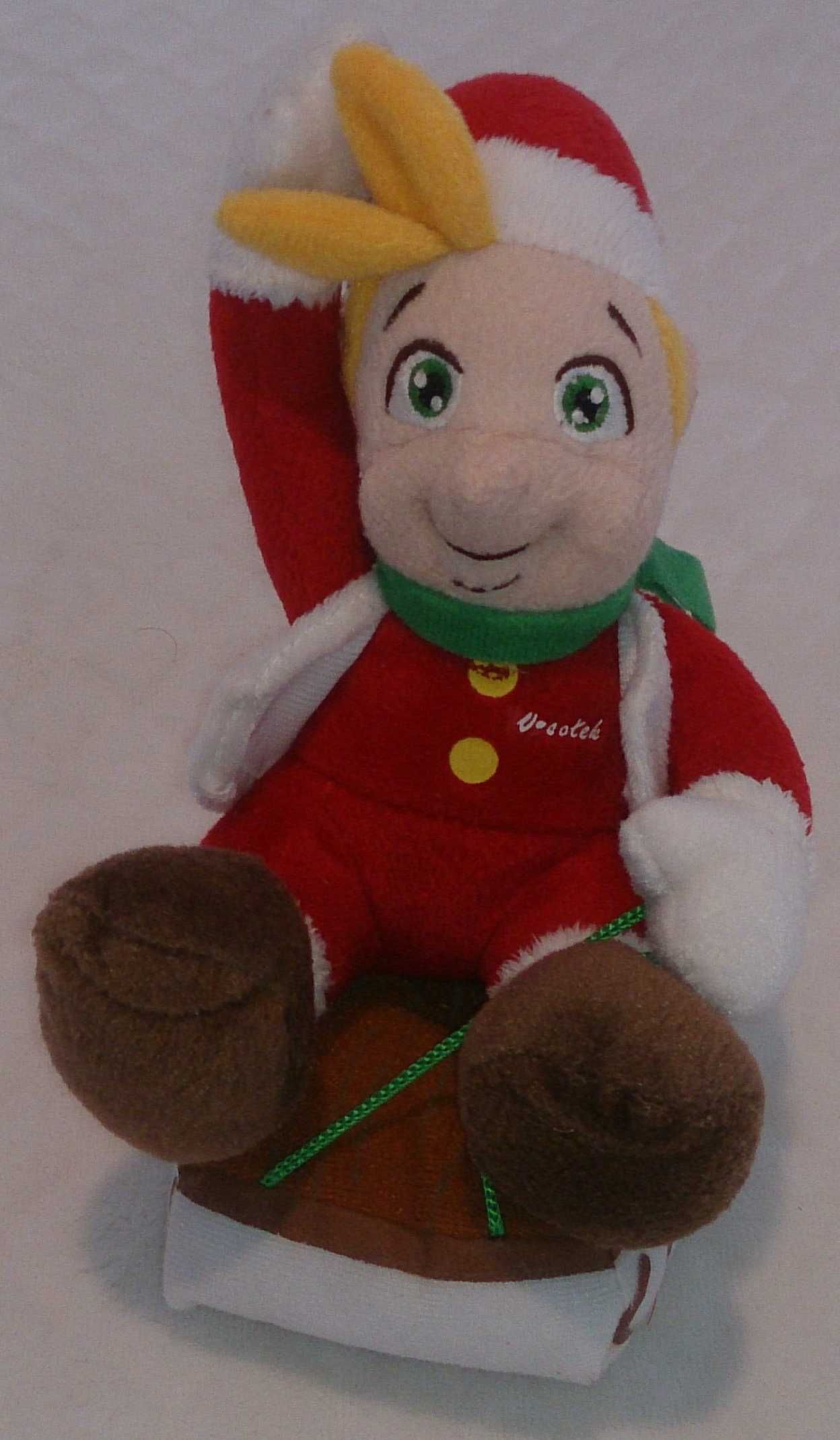 Świąteczny Elf, skrzat na sankach (Pluszak, maskotka)