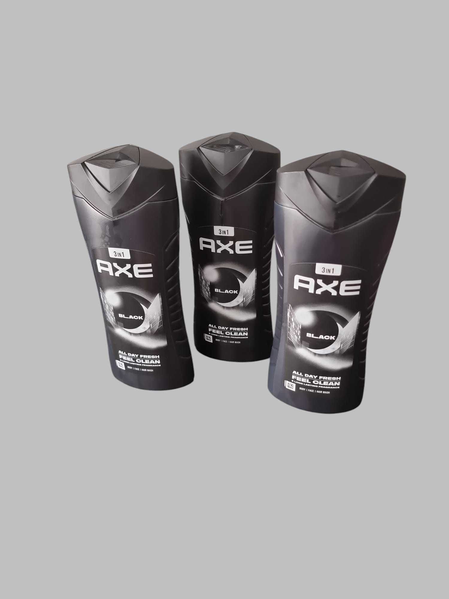 Pack 3 Gel de Banho AXE Black 3 em 1 (Novo)