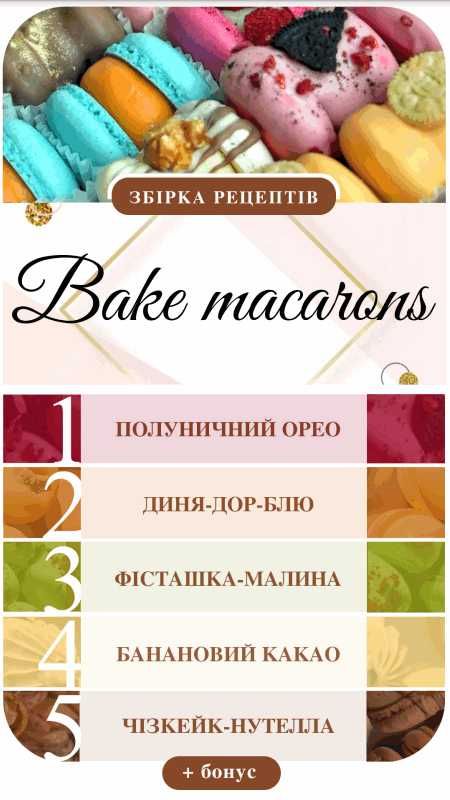 Збірка рецептів "bare macarons" №2