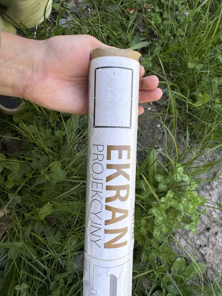Ekran projekcyjny 100” staly montaz