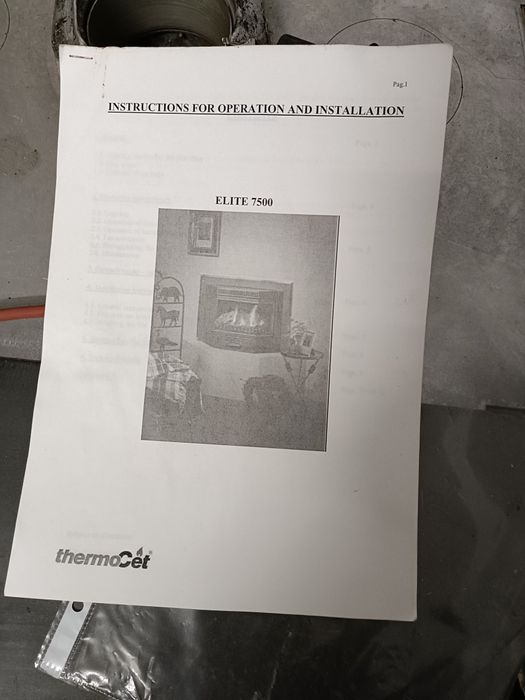 Lareira a gás bom estado