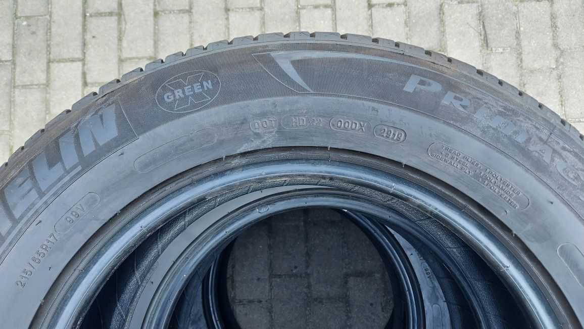 4 Michelin Primacy 215 ,65 /17, 99V Opony letnie