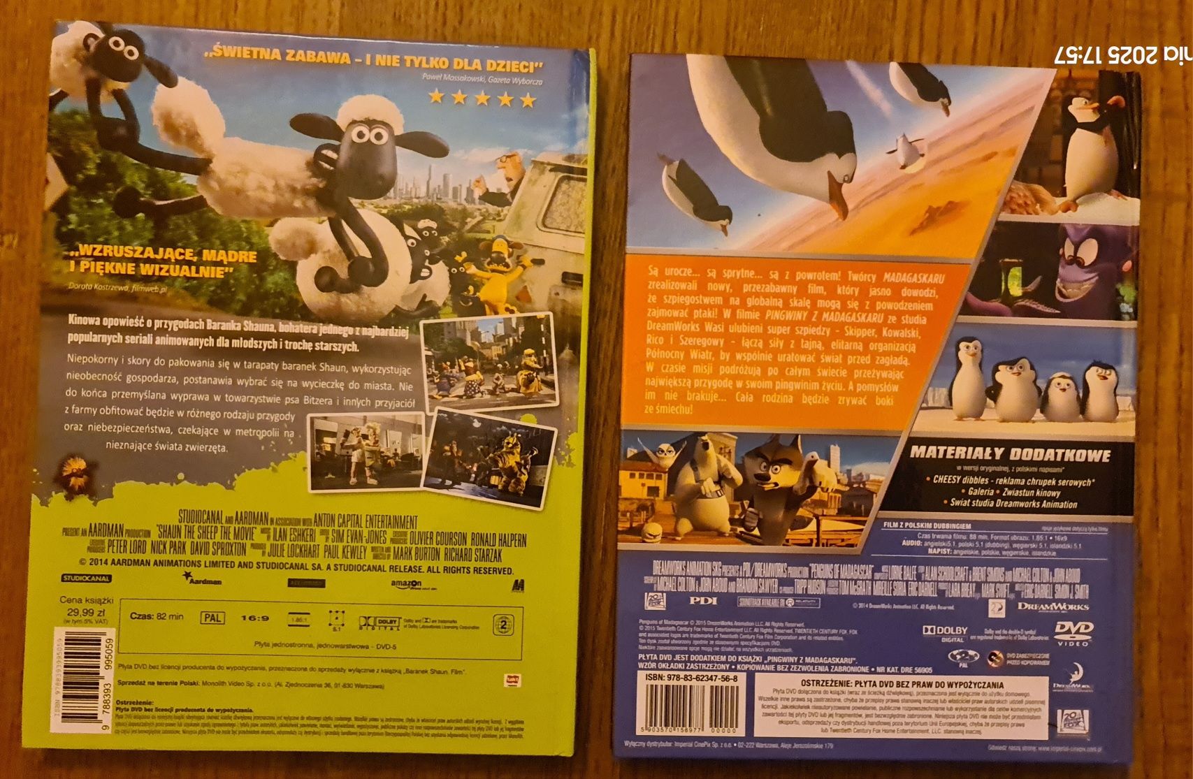 Bajki DVD Baranek Shaun Pingwiny z Madagaskaru Kumba Krudowie