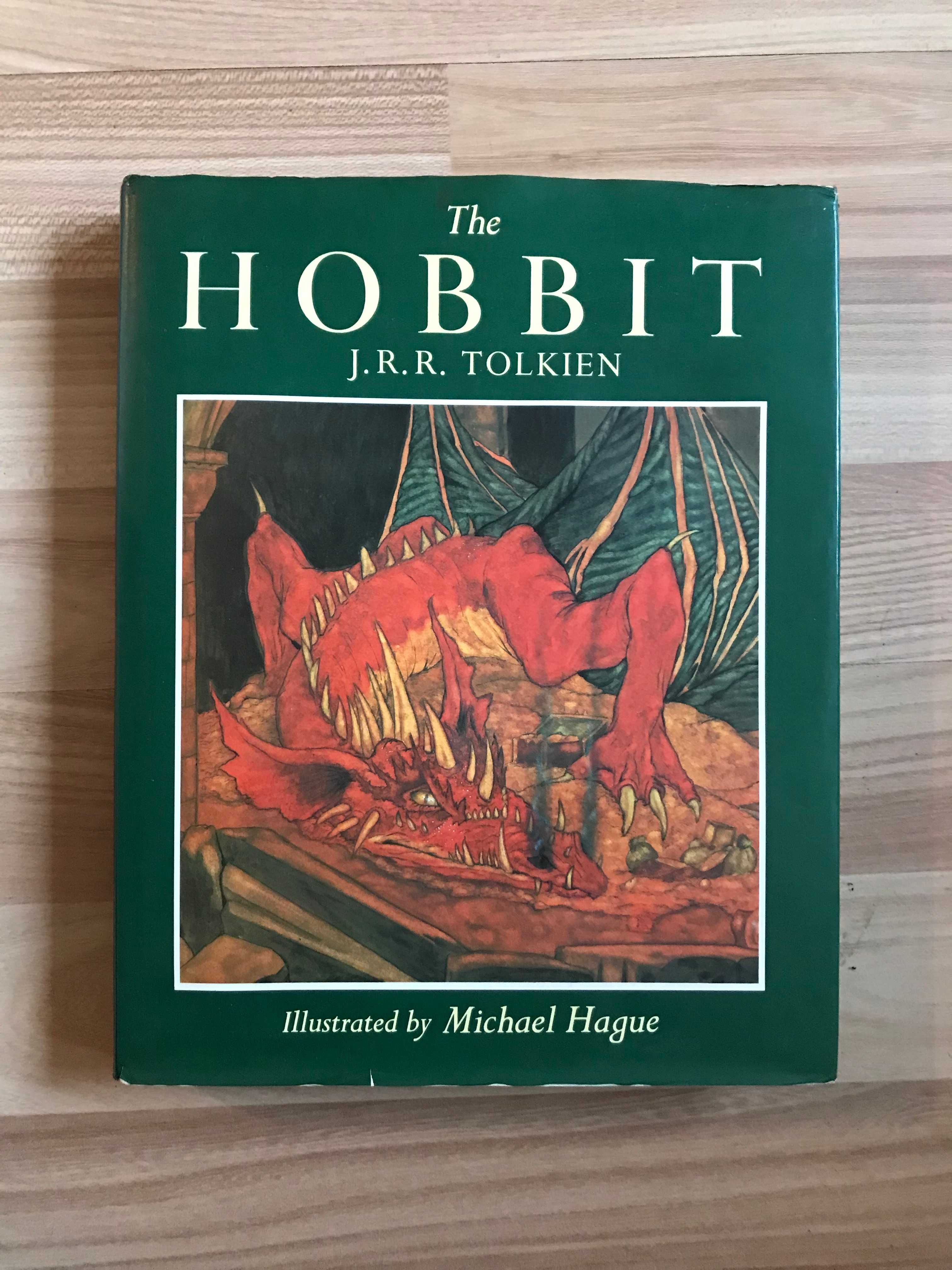 Tolkien Hobbit UK 1987r. Unwin Hyman illustrracje Michael Hague UNIKAT