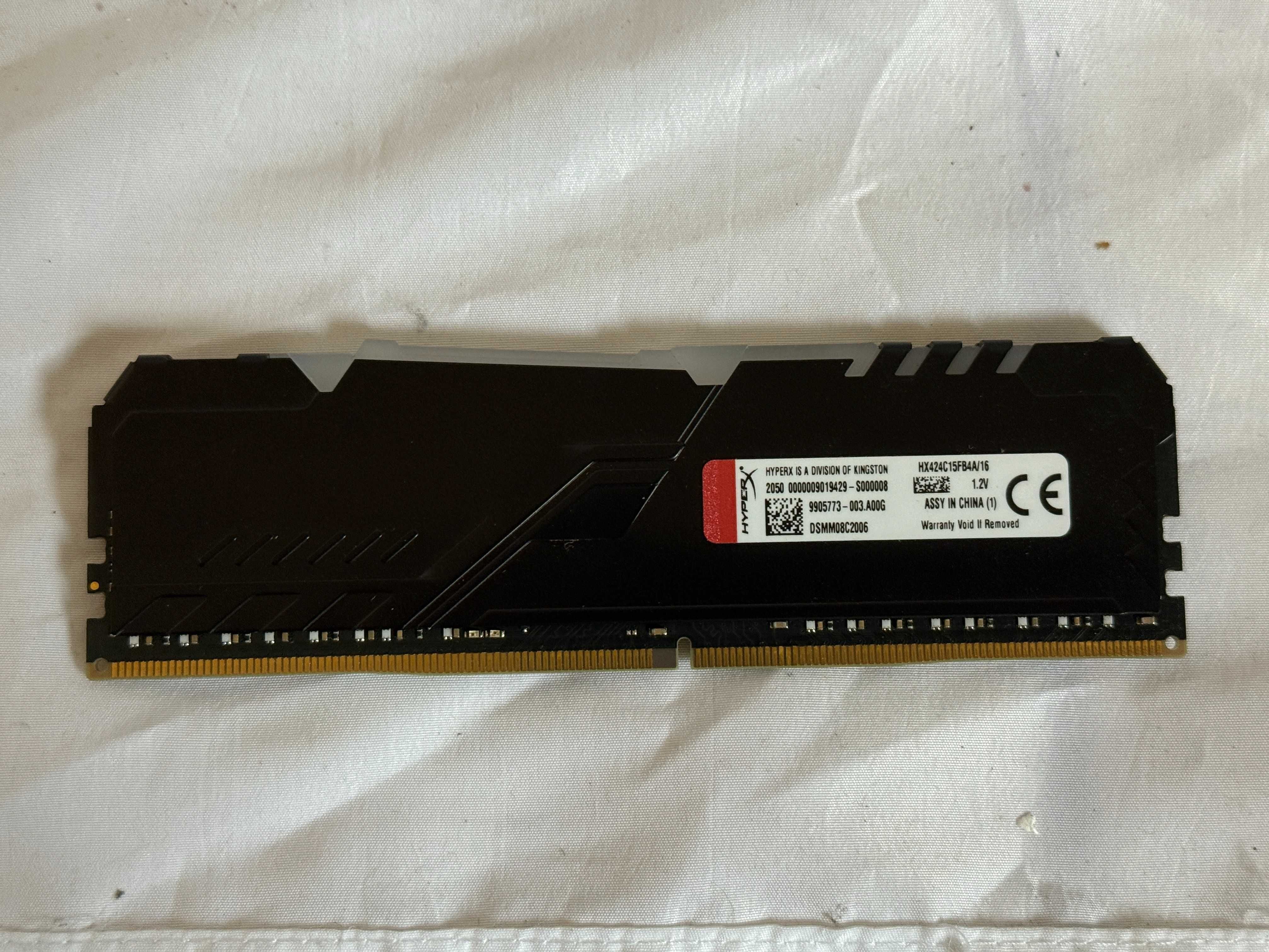 Pamięć RAM DDR4 HyperX Fury RGB 1x16GB 16GB 2666MHz