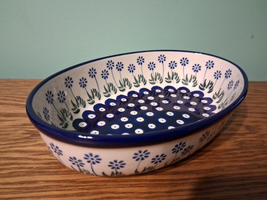 Polmisek owalny 1L 24cm GAT1 Ceramika Artystyczna Boleslawiec