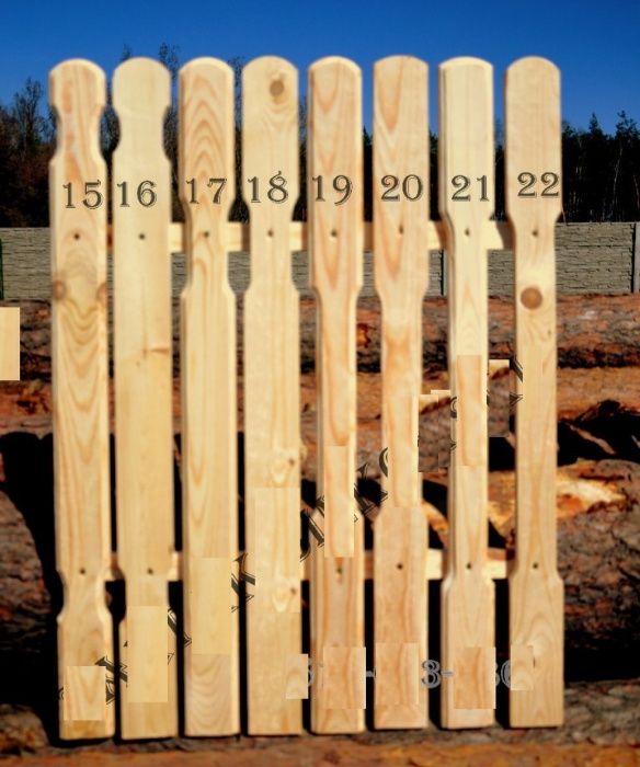 Sztacheta Sztachety drewniane Ogrodzenie deska sosna olcha modrzew