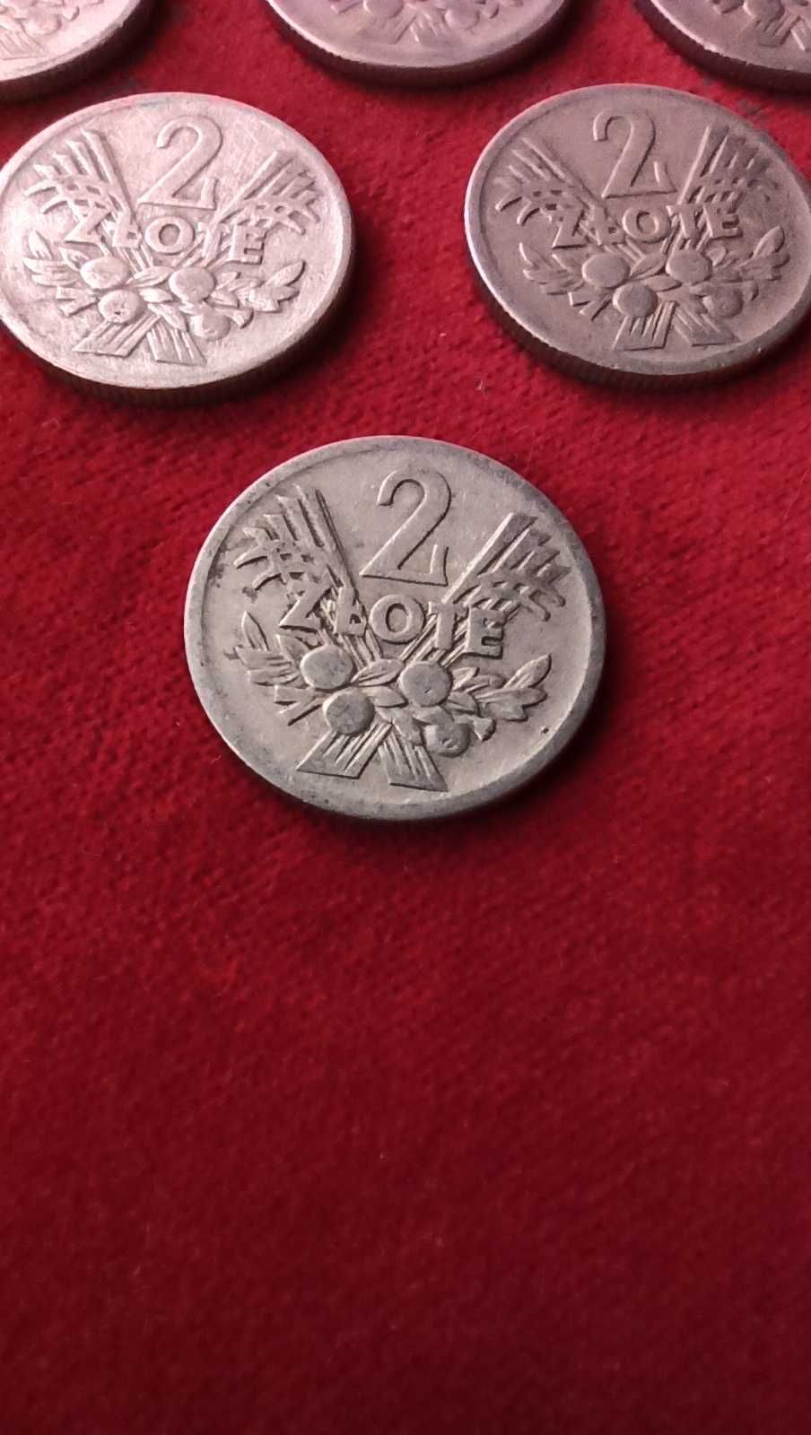 PRL, Moneta 2 złote JAGODY 1958 rok / pierwszy rocznik