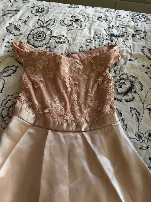 Vestido gala rosa M