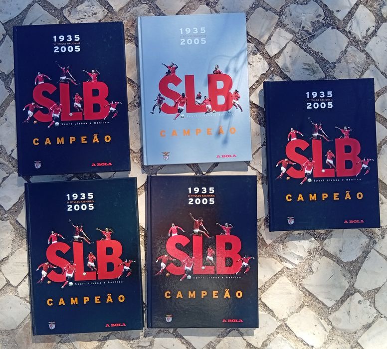 Coleção completa de livros do Benfica