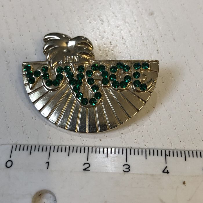 Брошка емаль квіти вінтаж