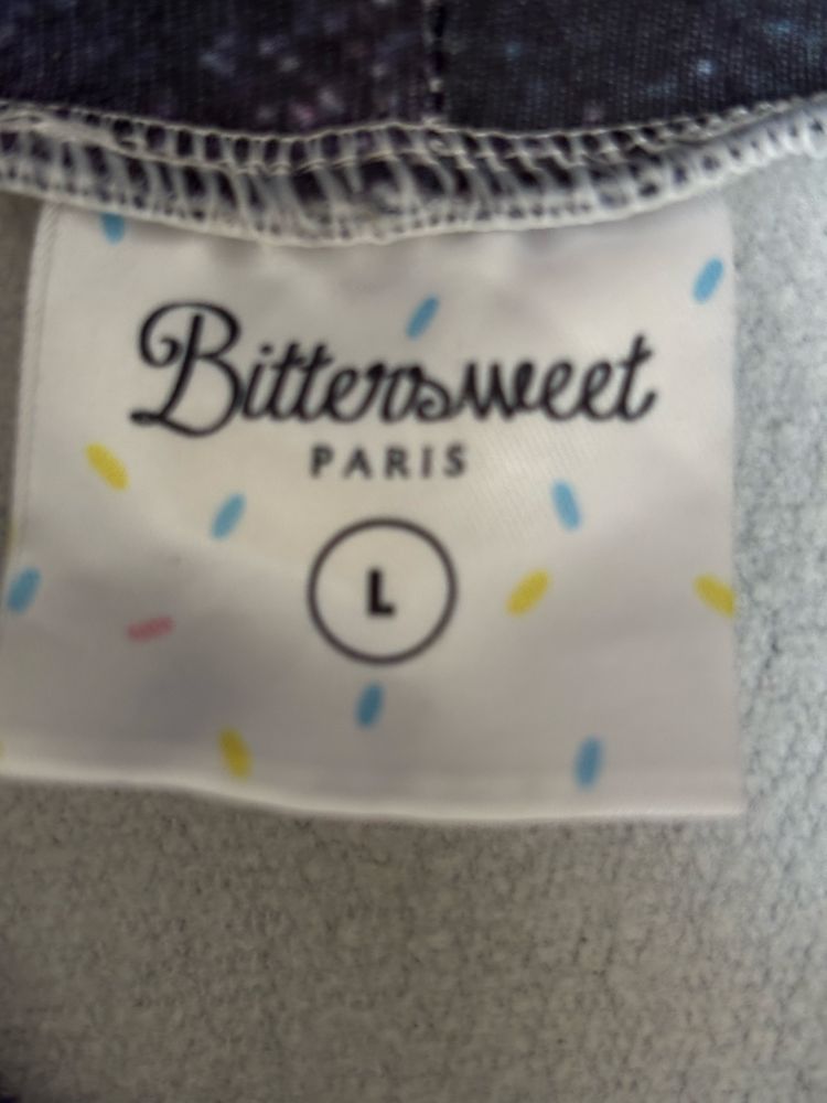 Bluza granatowa ze zwierzecym printem unisex rozm L/XL