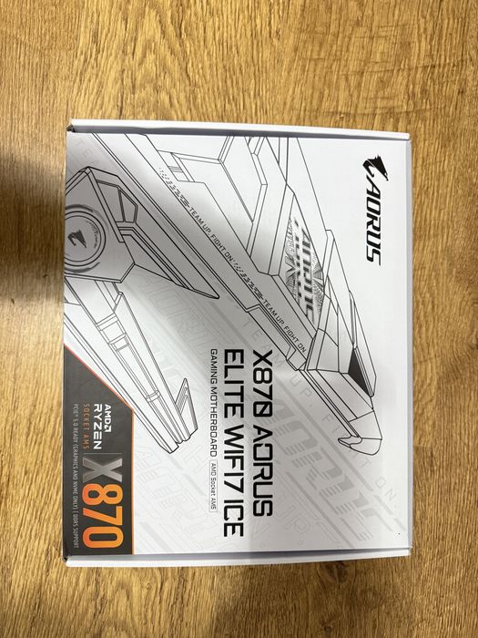 Board X870 AORUS ELITE WIFI7 ICE + RYZEN 9 9950X