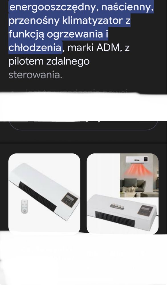 Klimatyzator na pilota