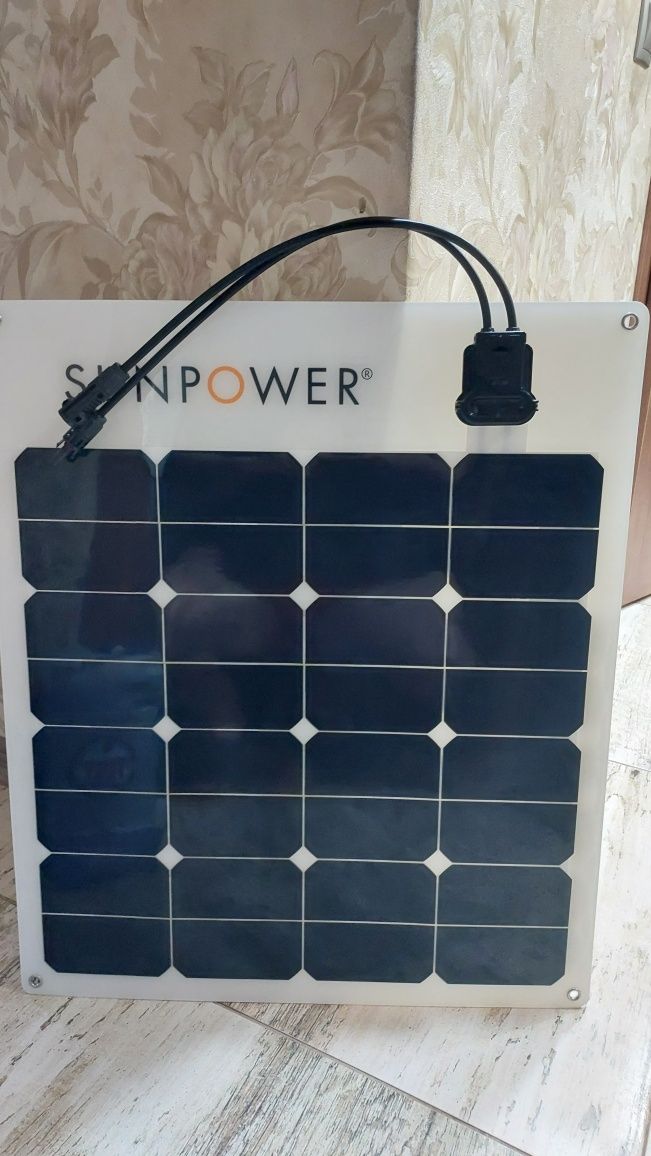 Сонячна панель гнучка SunPower Flexible 50 Вт