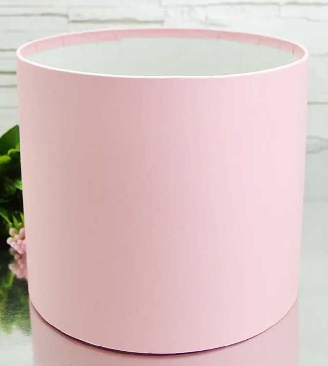 Шляпна коробка D20 - рожева
