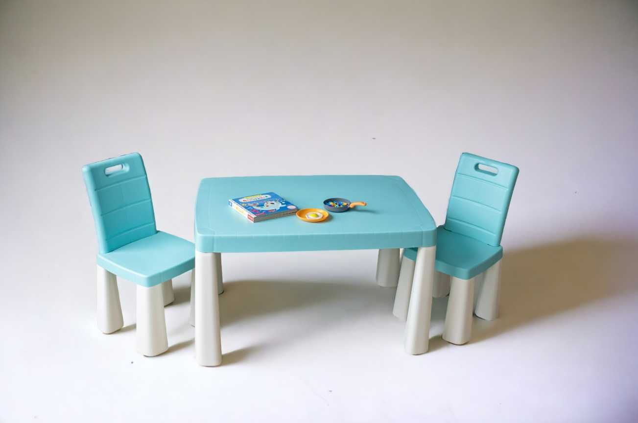 Топ столик пластиковий стільці стільчик долоні дитячий