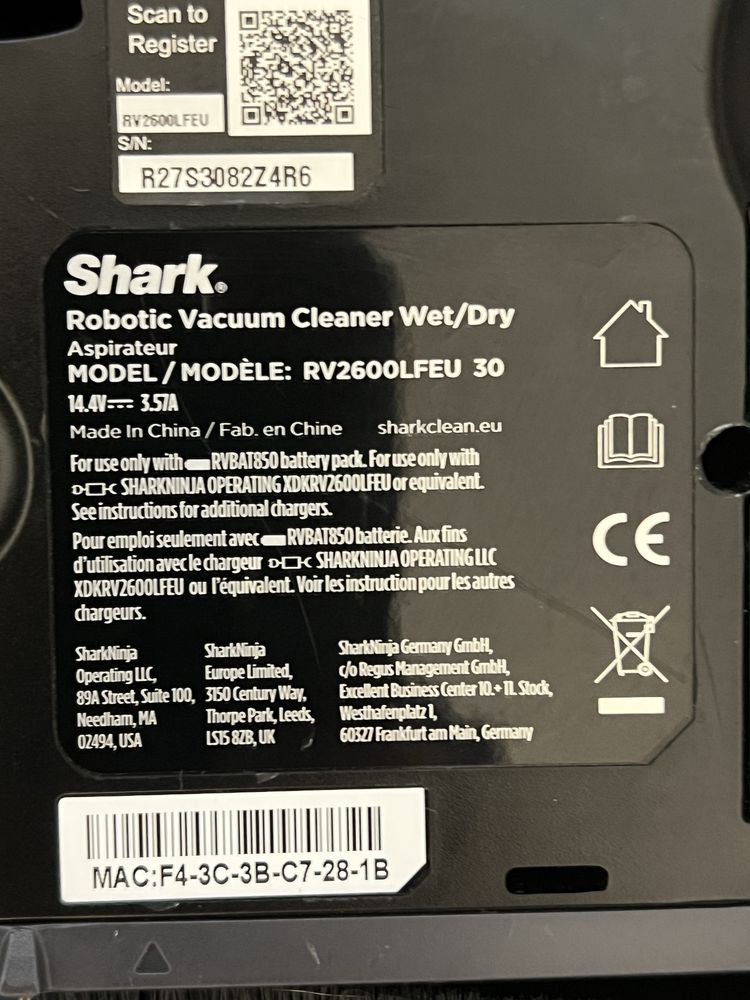 Робот пилесос Shark RV2600 LFEU