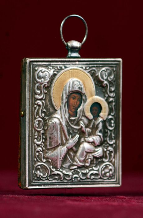 Ikona srebrna Madonna Przewodniczka SREBRO Ag 925