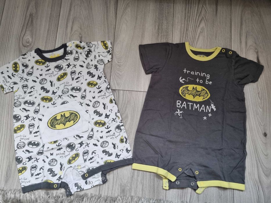 Super rampersy, piżamka Batman r.86