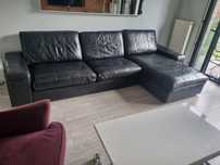 Sofa narożnik kanapa Kivik Ikea skórzana z szezlongiem