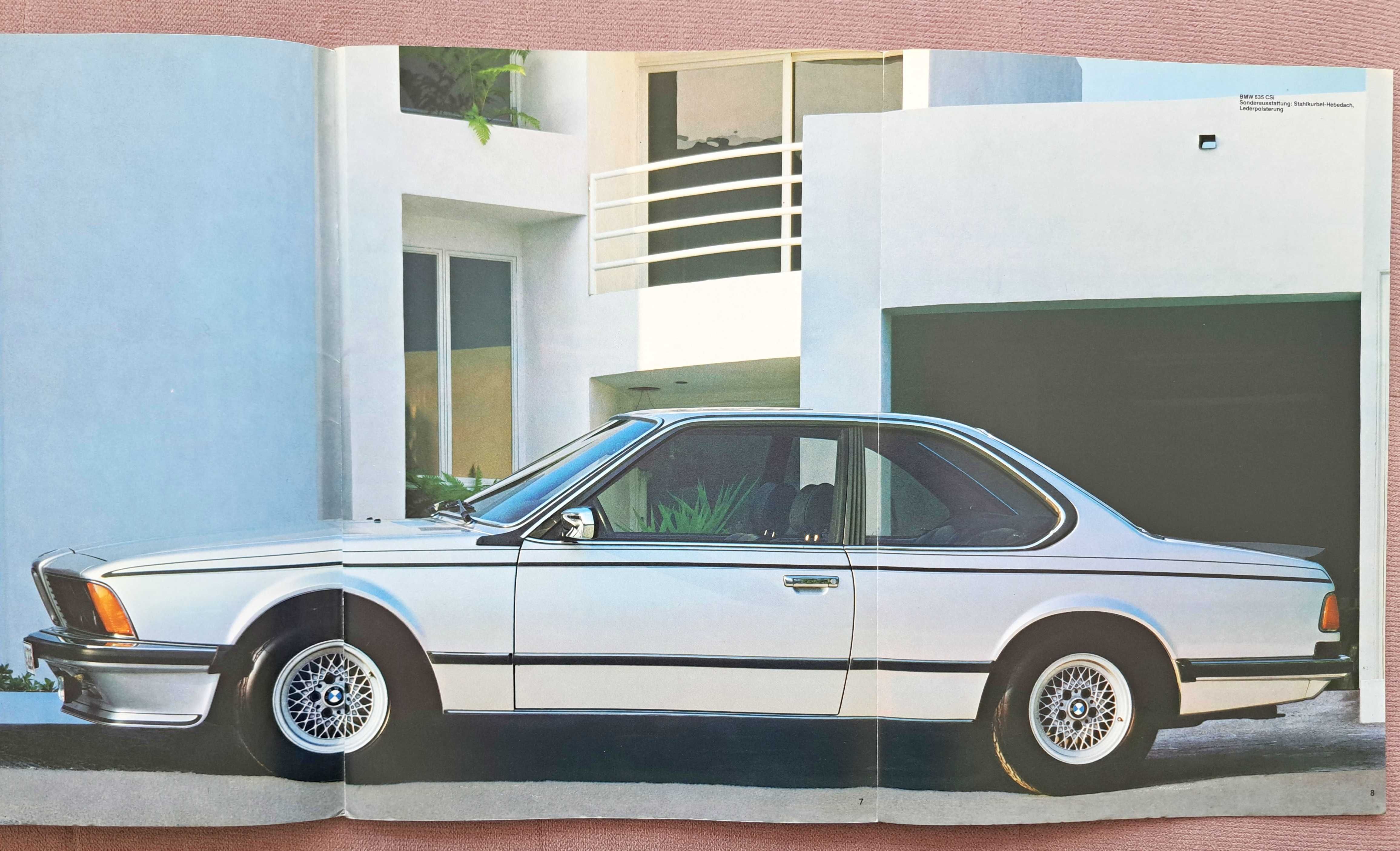 BMW 6 E24 1982 (628 CSi & 635 CSi) prospekt 54 strony stan BDB- (2nd)