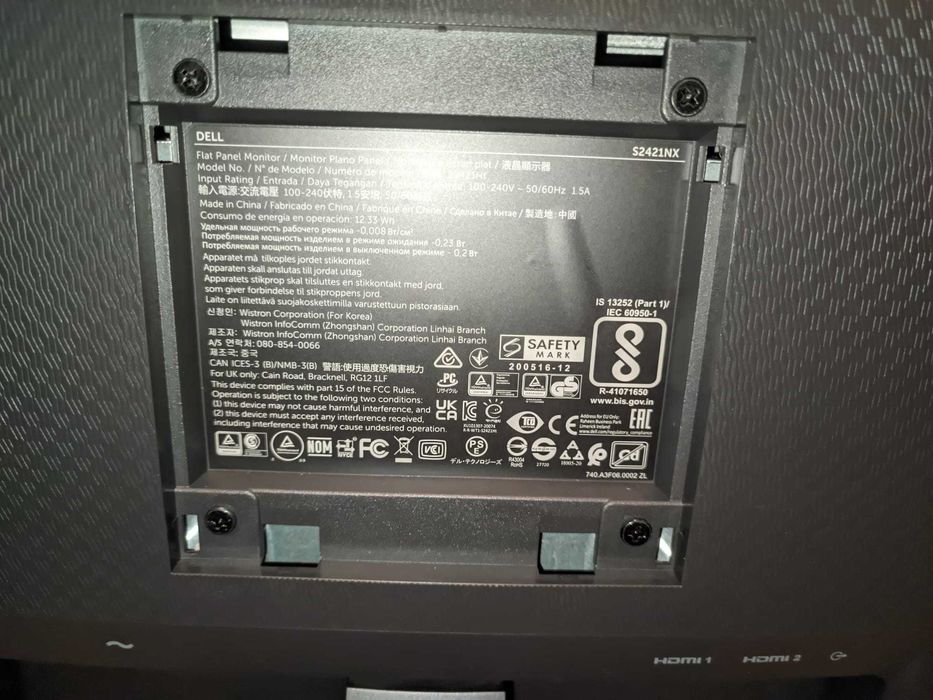 Monitor Dell S2421NX 24” Full HD IPS – Como Novo