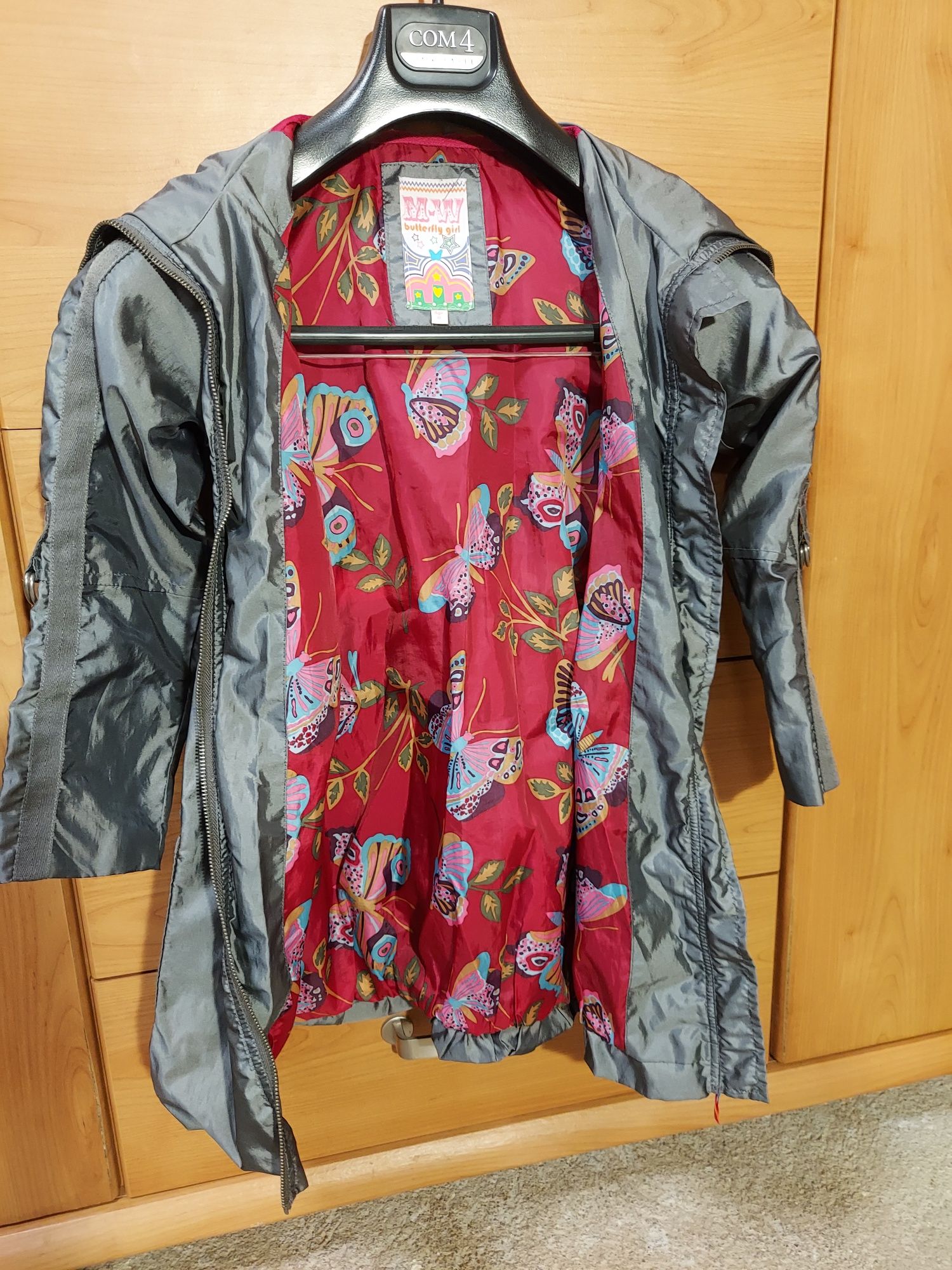 MW Butterfly Girl płaszczyk roz.128 płaszcz jesienny, Debenhams