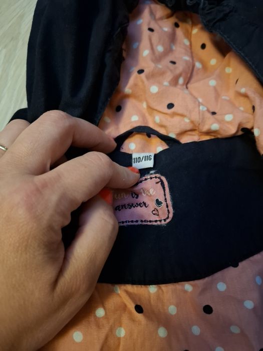 Parka dla dziewczynki 110/116 ,kurtka przejściowa 110/116