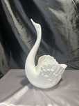 Porcelanowy Łabędź Patera Misa Kwietnik syg BERTINA ZZO ITALY DECORAL