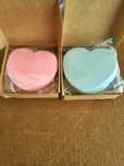 Esponjas Faciais Coração / Rosa + Azul (40 Unid)