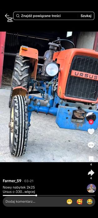 Ursus NIE C-330 , w ładnym stanie.