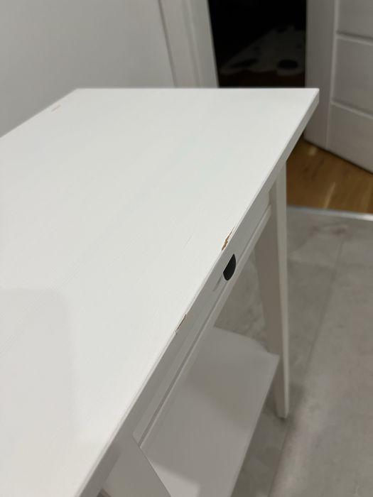 Stolik nocny Ikea Hemnes lite drewno biały bejcowane szuflada