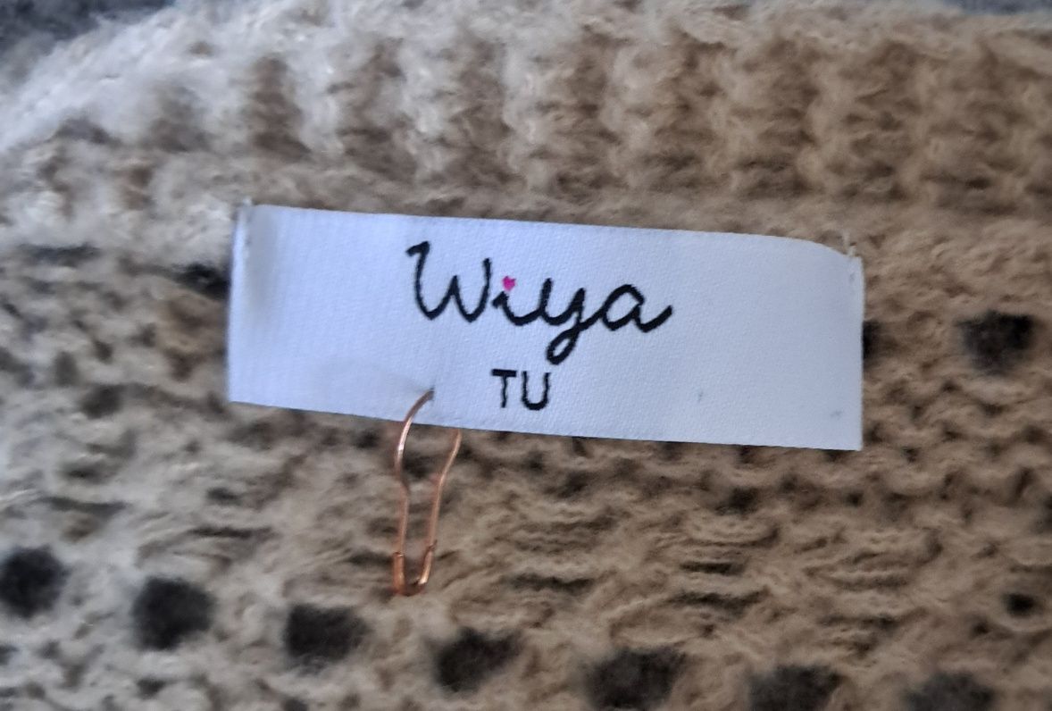 Rozpinany ażurowy sweter rozmiar L /XL