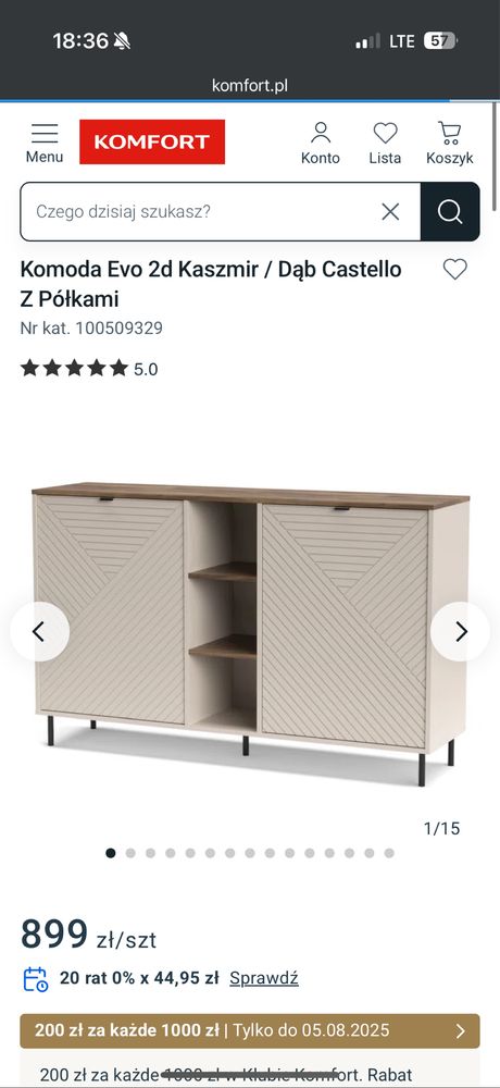 Sprzedam nowa komode