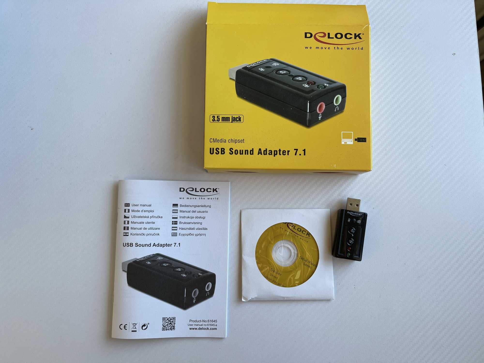 Karta dźwiękowa DELOCK USB Sound Adapter 7.1