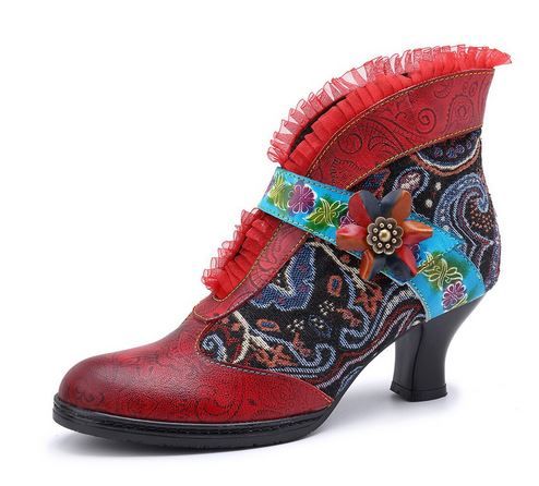 Botki w stylu boho rozm. 38
