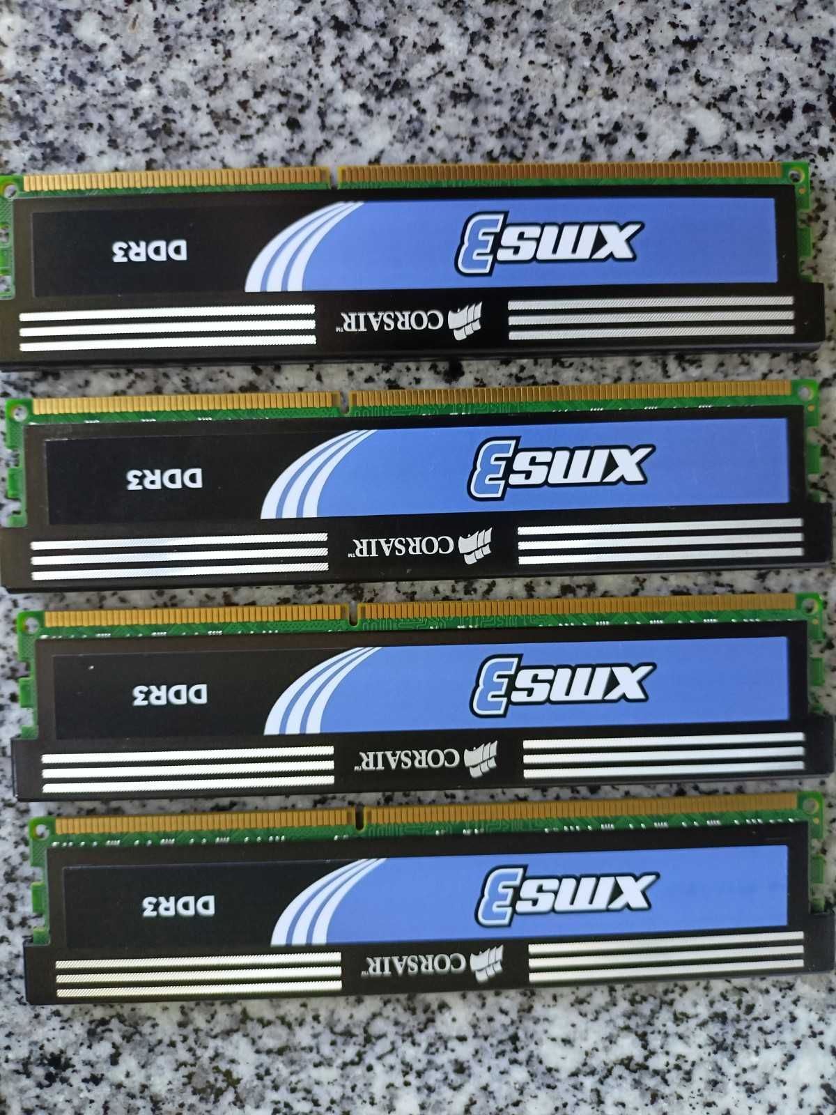 Memórias Corsair DDR3 (4x2GB)  xms3 1333MHz