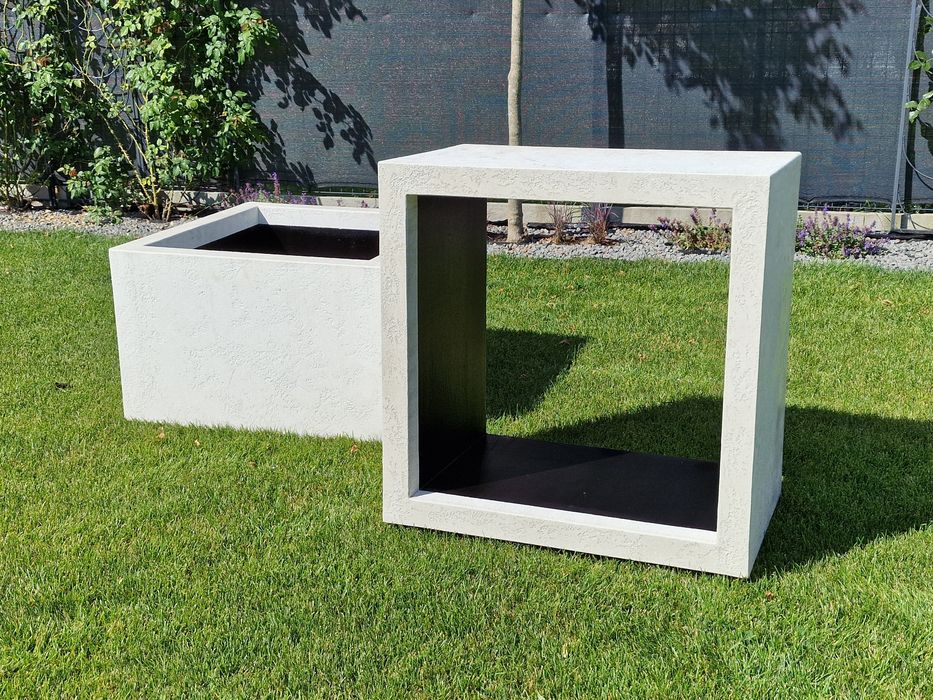 Donice ogrodowe bez dna styropianowe usztywniane siatką 70x70