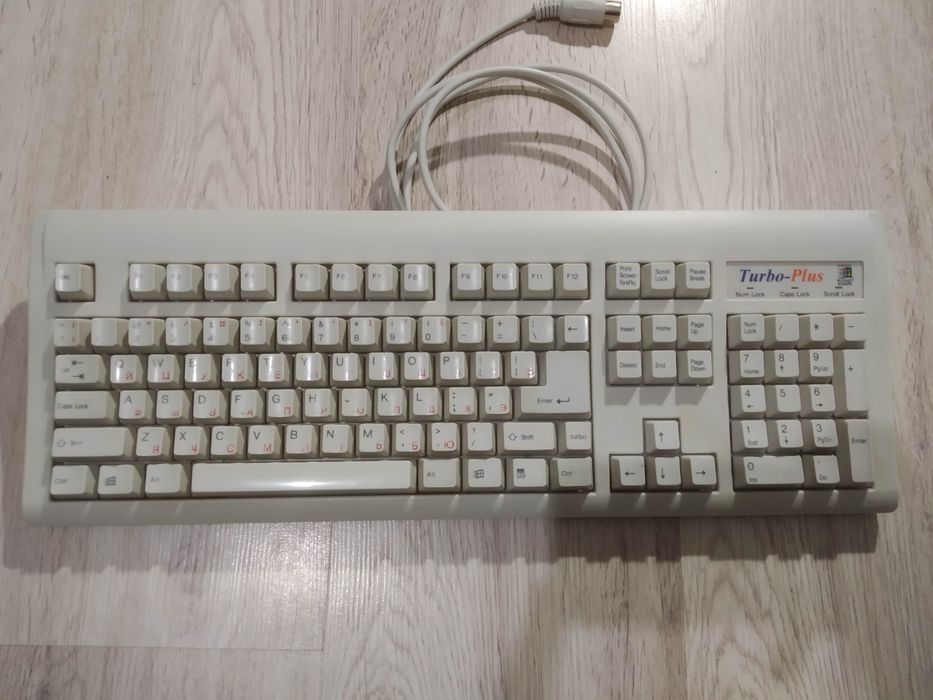 Винтажная ретро клавиатура Turbo - Plus  KB 8001 R+