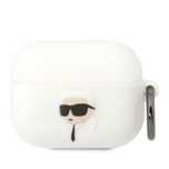 Karl Lagerfeld KLAPRUNIKH AirPods Procover biały/white Silicone Karl