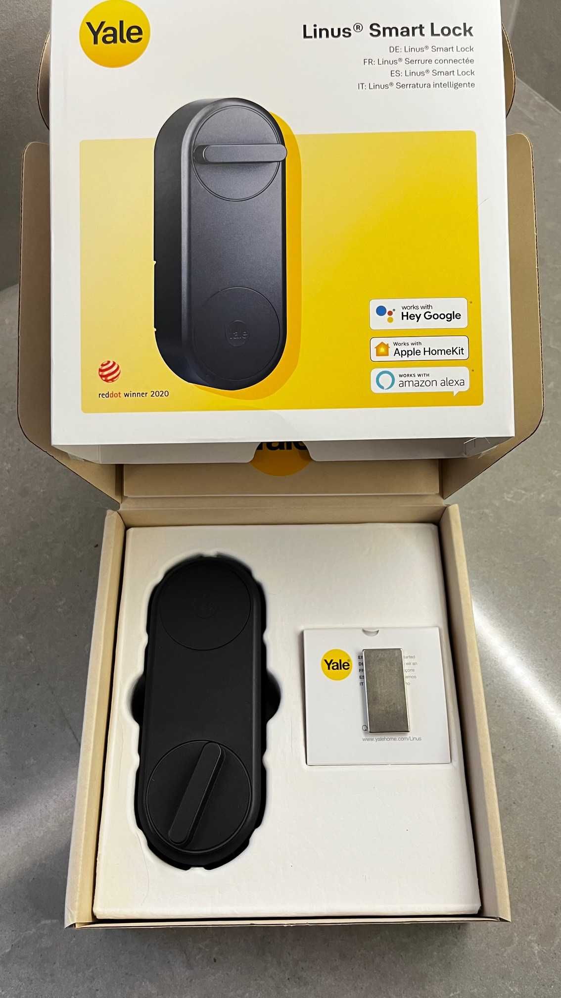 Yale Linus Smart Lock L1 - kompletny (zamek+wkładka+mostek+klawiatura)
