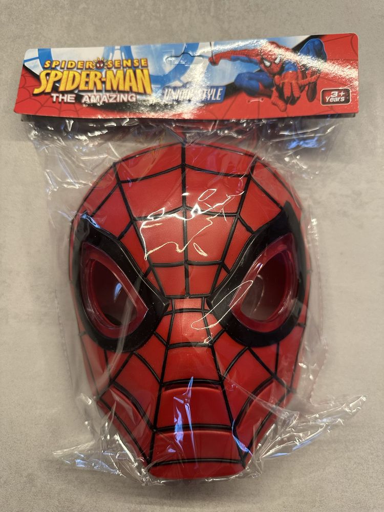 Nowa maska led Spiderman 104 cm strój