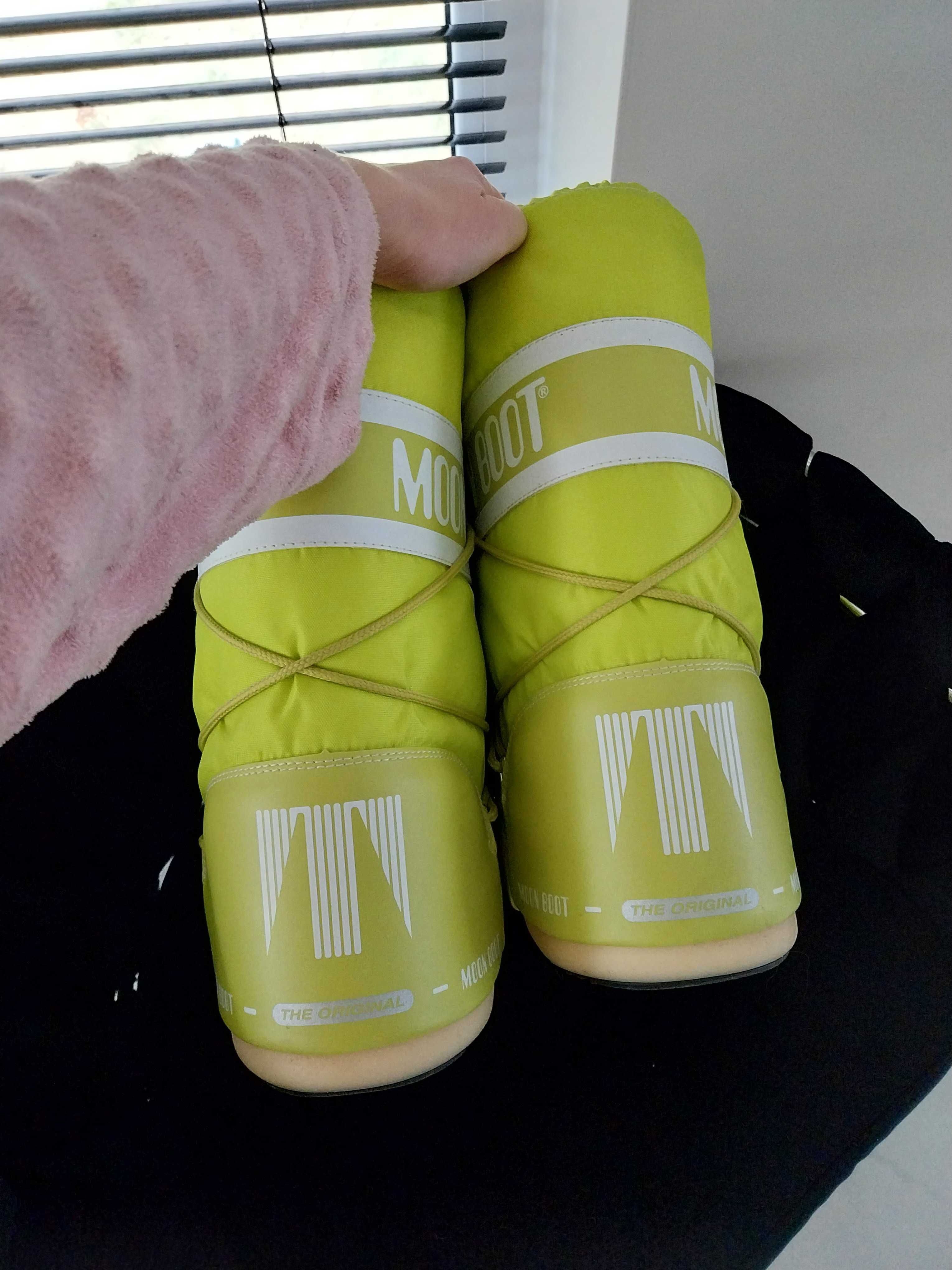 Śniegowce moon boot lime limonka r. 35 - 38